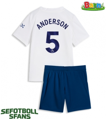 Manchester City Elliot Anderson #5 Tredjeställ Barn 2026-27 Kortärmad (+ Korta byxor)